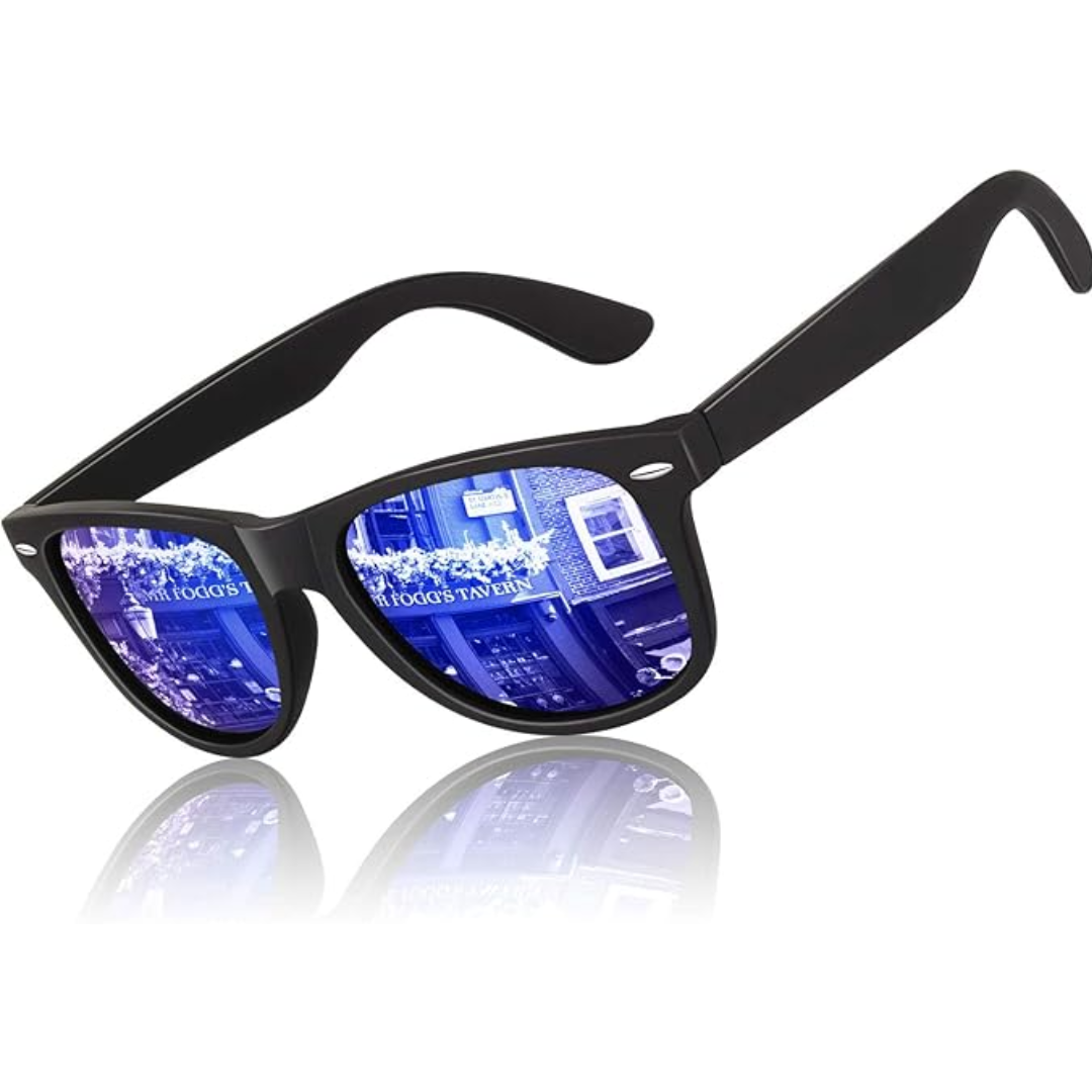 Jamie Retro 80's Polarized Sunglasses - Vintage Style, Modern Lenses