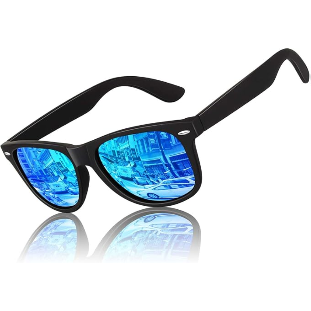 Jamie Retro 80's Polarized Sunglasses - Vintage Style, Modern Lenses