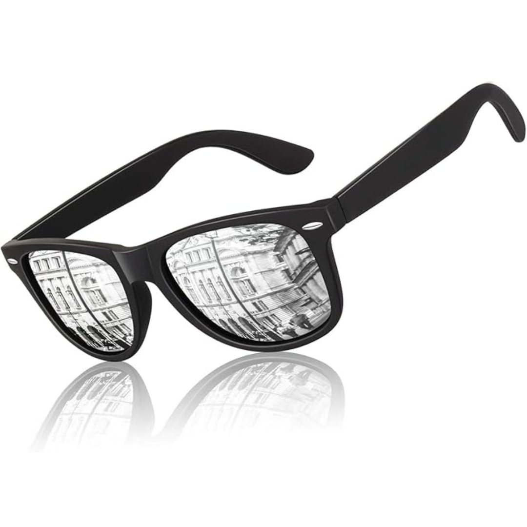 Jamie Retro 80's Polarized Sunglasses - Vintage Style, Modern Lenses