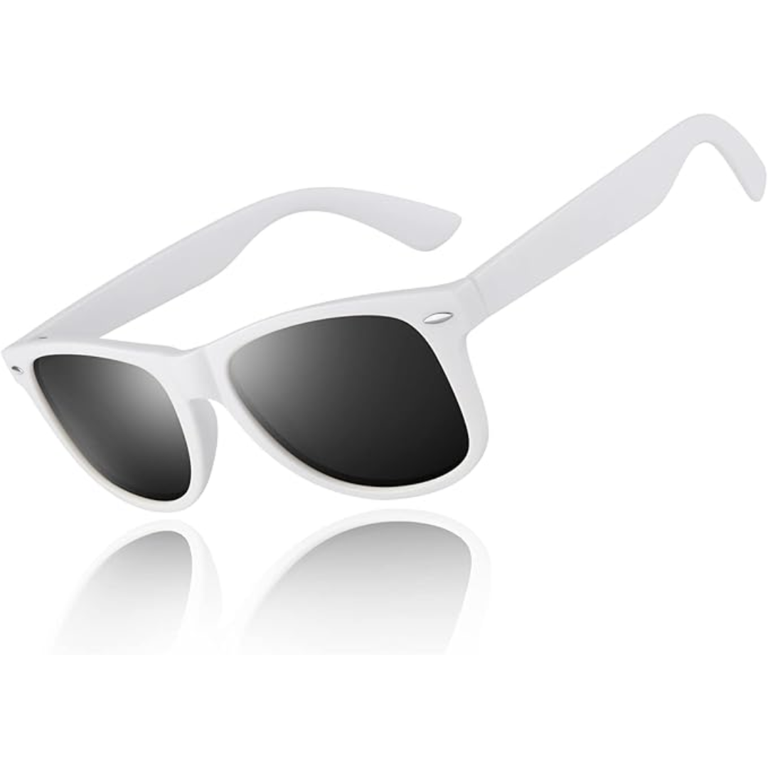 Jamie Retro 80's Polarized Sunglasses - Vintage Style, Modern Lenses