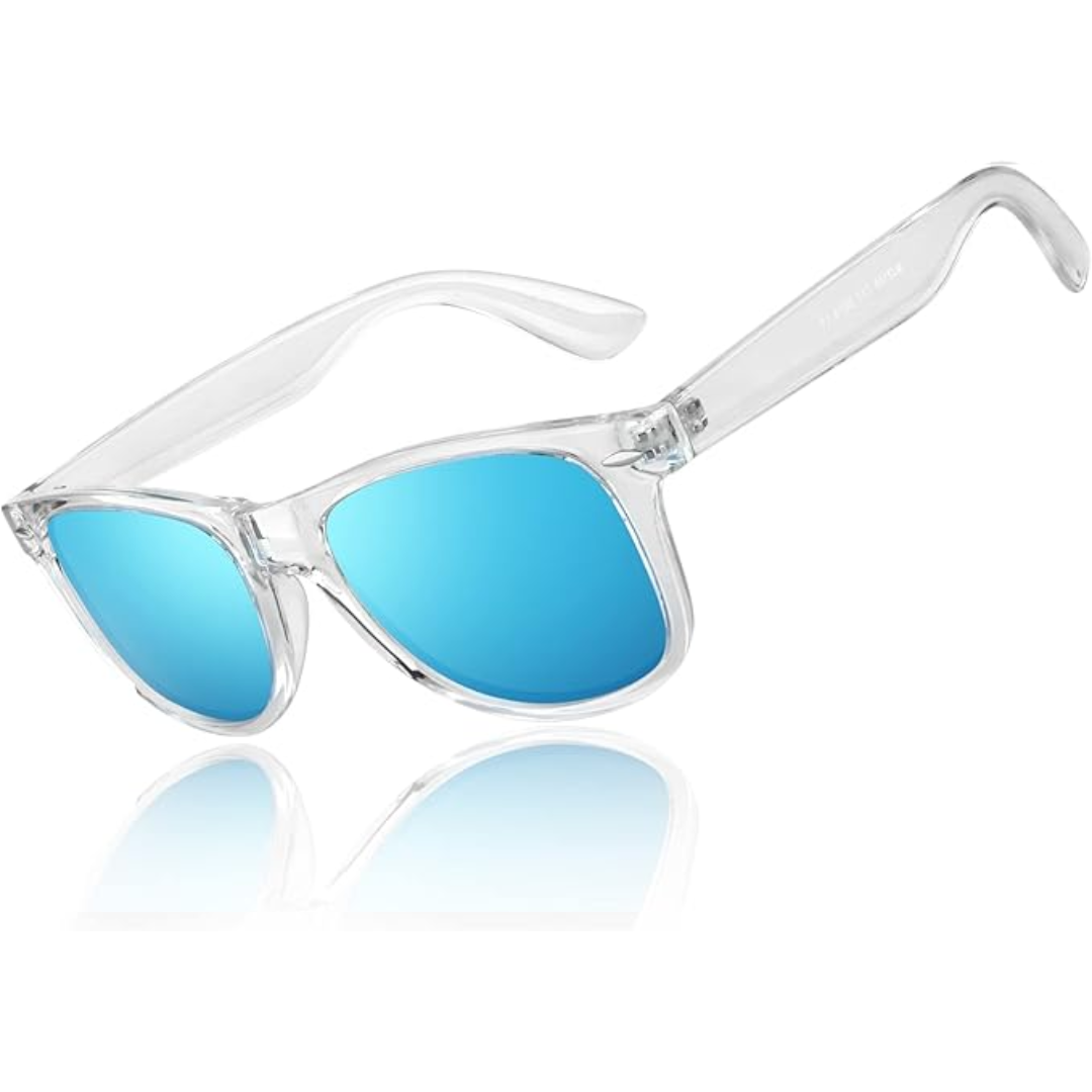 Jamie Retro 80's Polarized Sunglasses - Vintage Style, Modern Lenses