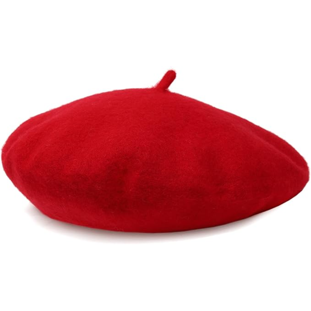 Evelyne Classic French Wool Beret - Soft, Breathable Winter Hat