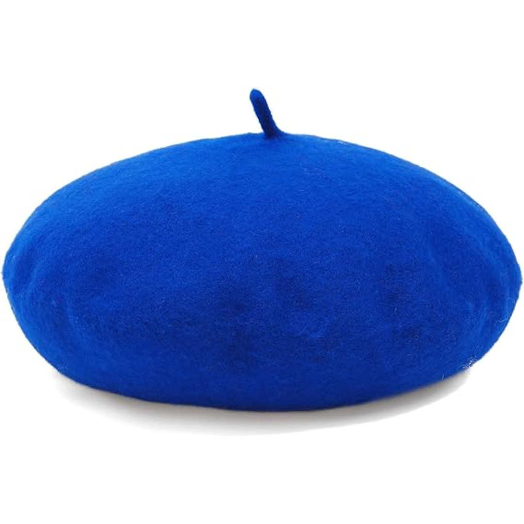 Evelyne Classic French Wool Beret - Soft, Breathable Winter Hat