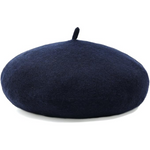 Evelyne Classic French Wool Beret - Soft, Breathable Winter Hat