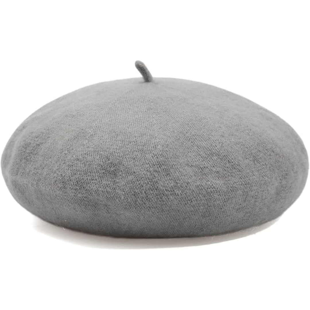 Evelyne Classic French Wool Beret - Soft, Breathable Winter Hat
