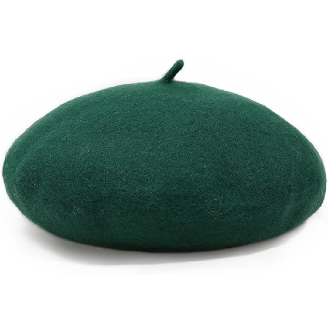 Evelyne Classic French Wool Beret - Soft, Breathable Winter Hat