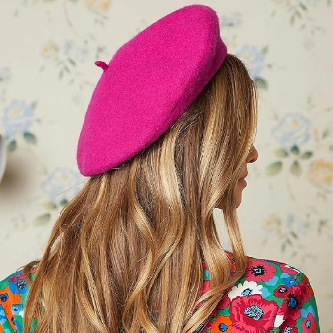 Evelyne Classic French Wool Beret - Soft, Breathable Winter Hat