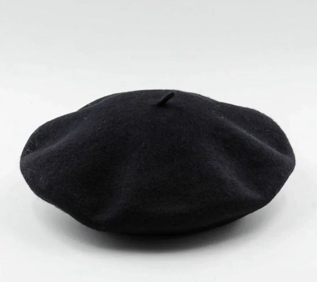 Marlene Classic Wool Beret - Premium Warmth in Twelve Colors
