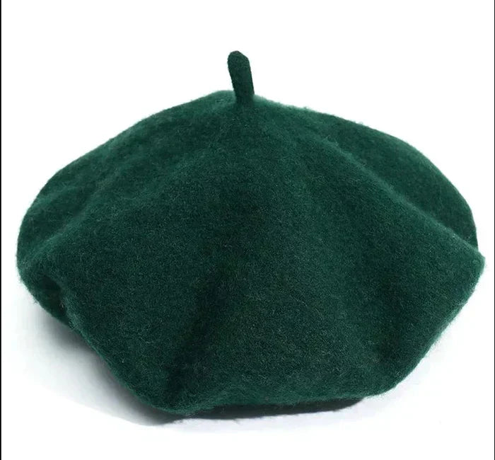 Marlene Classic Wool Beret - Premium Warmth in Twelve Colors