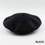 Marlene Classic Wool Beret - Premium Warmth in Twelve Colors