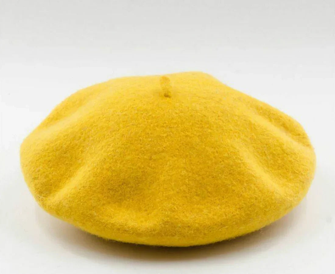 Marlene Classic Wool Beret - Premium Warmth in Twelve Colors