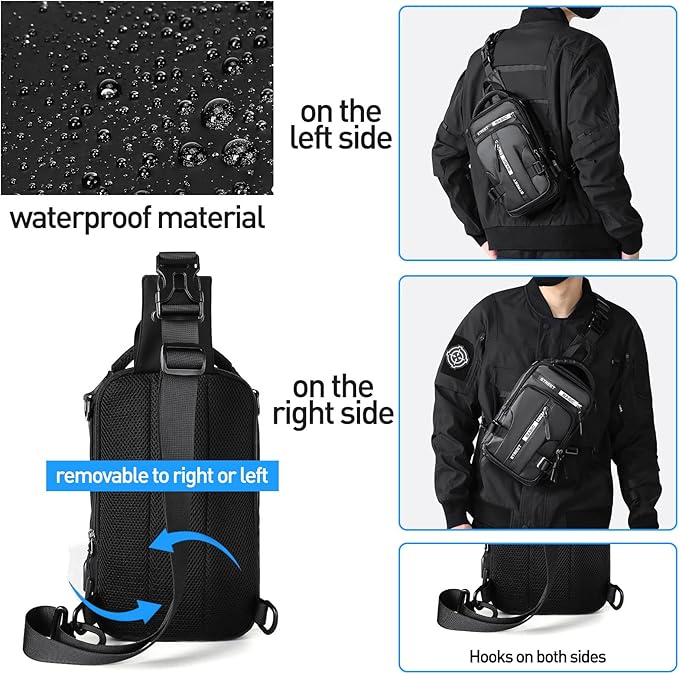 UrbanLite Sling Backpack - Compact Crossbody Bag for Travel