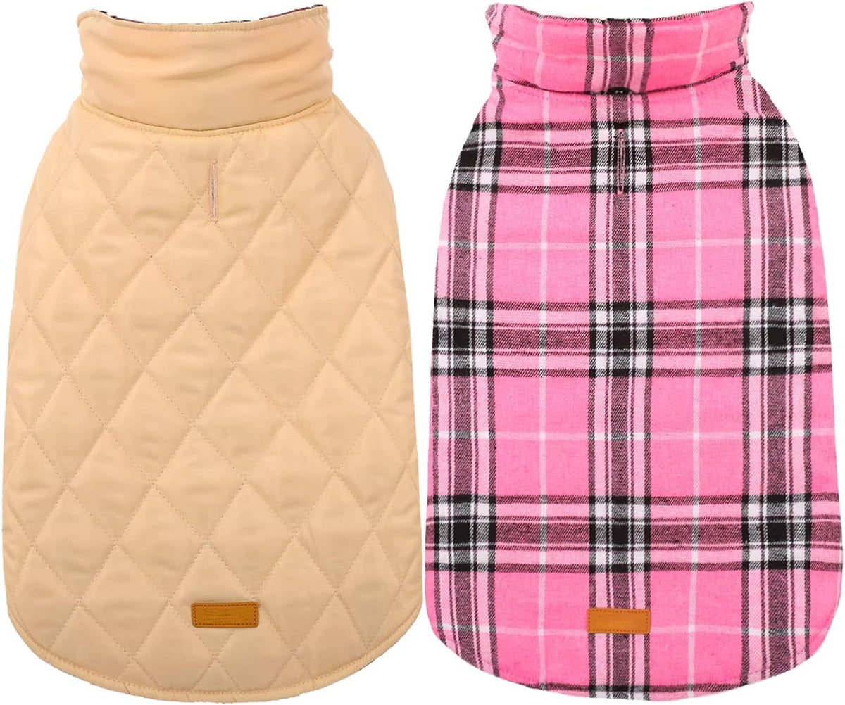 Dog Winter Coat - Waterproof Reversible British Style Jacket