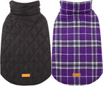 Dog Winter Coat - Waterproof Reversible British Style Jacket