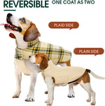Dog Winter Coat - Waterproof Reversible British Style Jacket