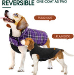 Dog Winter Coat - Waterproof Reversible British Style Jacket