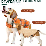 Dog Winter Coat - Waterproof Reversible British Style Jacket