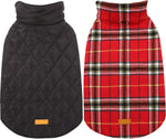 Dog Winter Coat - Waterproof Reversible British Style Jacket