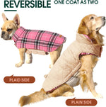 Dog Winter Coat - Waterproof Reversible British Style Jacket