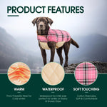 Dog Winter Coat - Waterproof Reversible British Style Jacket