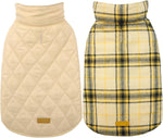 Dog Winter Coat - Waterproof Reversible British Style Jacket