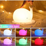 GlowWhale Night Light - Color-Changing Kids Bedroom Light
