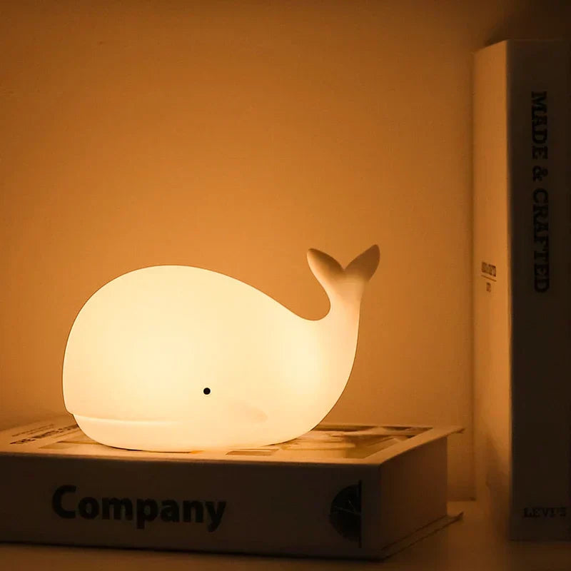 GlowWhale Night Light - Color-Changing Kids Bedroom Light