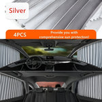 Car Window Shades - Magnetic Sliding Sun Shade Set