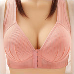 Plus Size Front-Closure Push-Up Bra - 3D Cups, Wire-Free Comfort