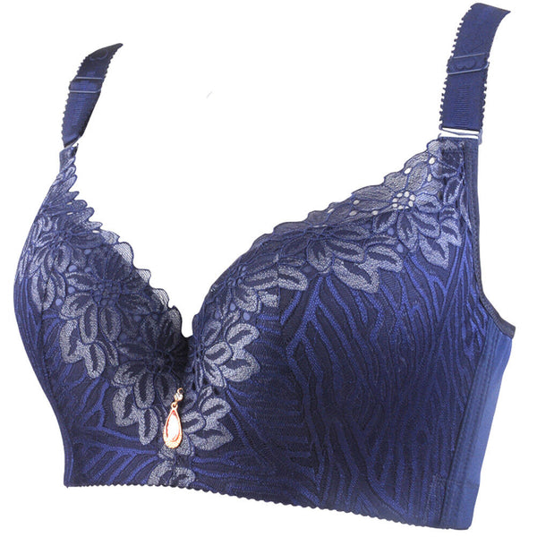 Plus Size Lace Minimizer Bra - Full-Cup Coverage, Flattering Lift