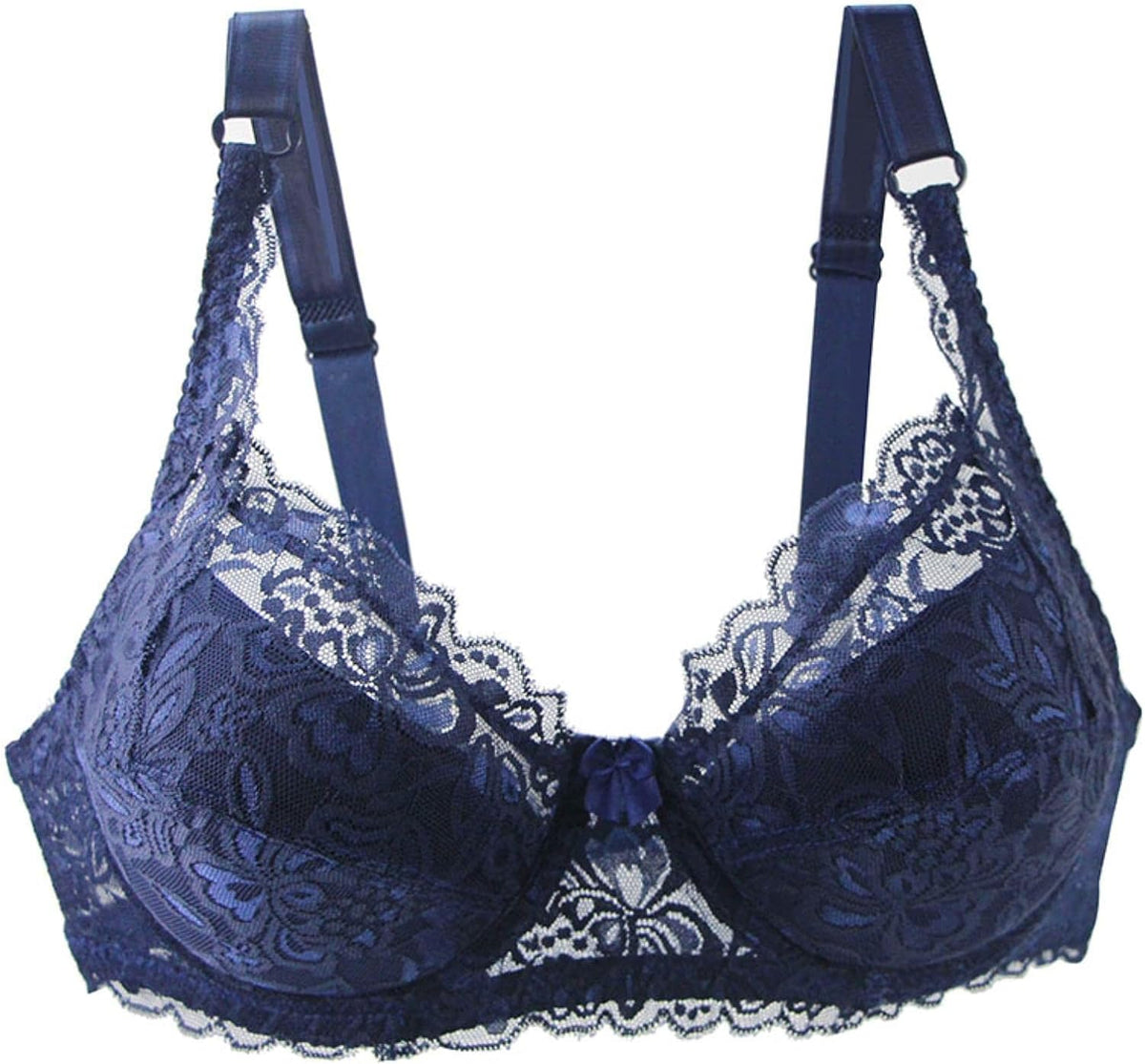 Plus-Size Lace Push-Up Bra - Comfortable Curve-Enhancing Design