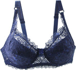 Plus-Size Lace Push-Up Bra - Comfortable Curve-Enhancing Design