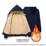 Plus-Size Lambskin Hooded Jacket - Insulated Winter Coat