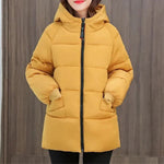 Oversized Padded Winter Parka - Cotton Hooded Coat