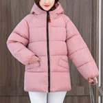 Oversized Padded Winter Parka - Cotton Hooded Coat