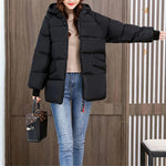 Oversized Padded Winter Parka - Cotton Hooded Coat