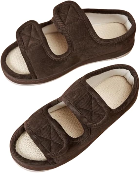 Wide Fit Sandals for Swollen & Sensitive Feet - Adjustable Comfort