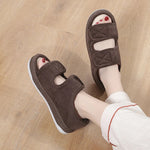 Wide Fit Sandals for Swollen & Sensitive Feet - Adjustable Comfort