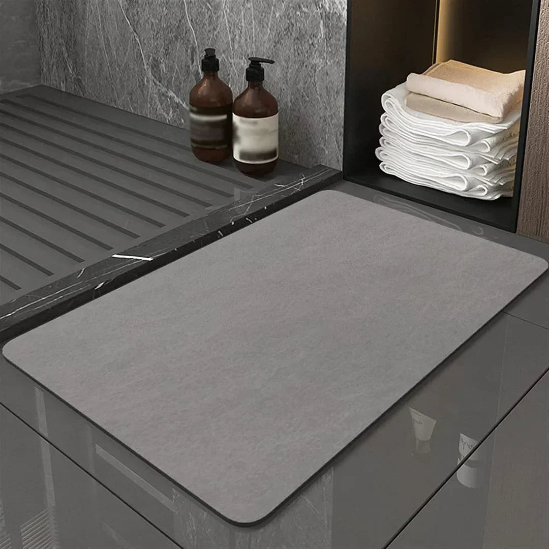 Diatomite Bath Mat - Fast-Drying, Non-Slip Bathroom Mat