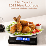 PrecisionPro Digital Kitchen Scale - Rechargeable Gram Accuracy