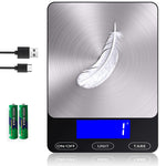 PrecisionPro Digital Kitchen Scale - Rechargeable Gram Accuracy