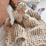 LuxeWool Chunky XL Yarn - Soft 2.2 lb Skein for Blankets