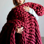 LuxeWool Chunky XL Yarn - Soft 2.2 lb Skein for Blankets