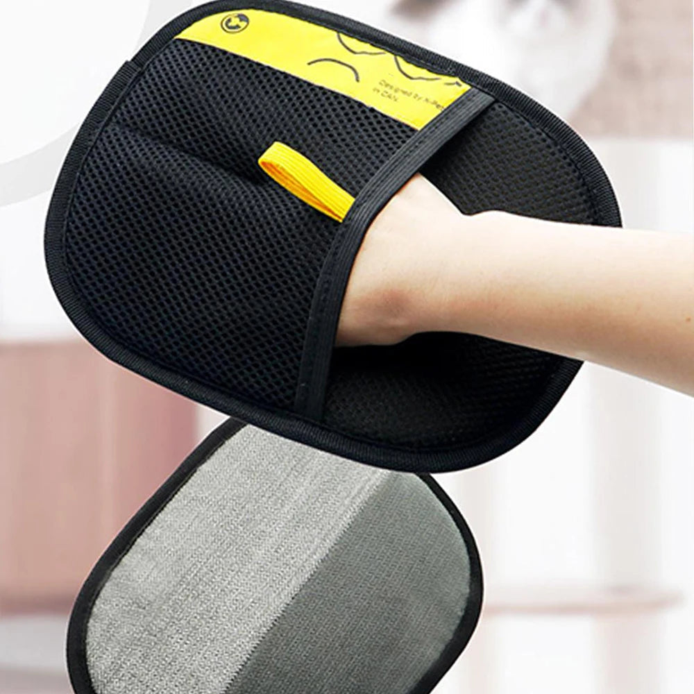 Double-Sided Grooming Gloves - Pet Hair Remover for Dogs & Cats