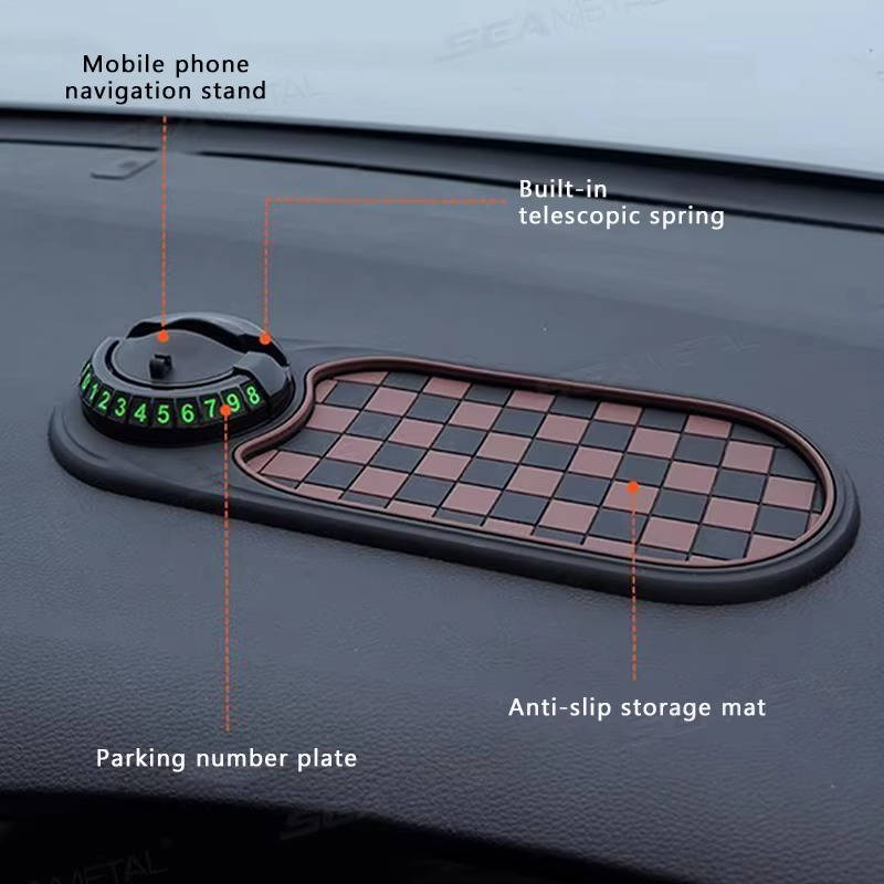 Universal Car Phone Holder - No-Slip Dashboard Mount