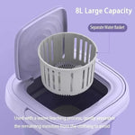 Portable Washing Machine - Foldable Mini Washer with Spin Dryer
