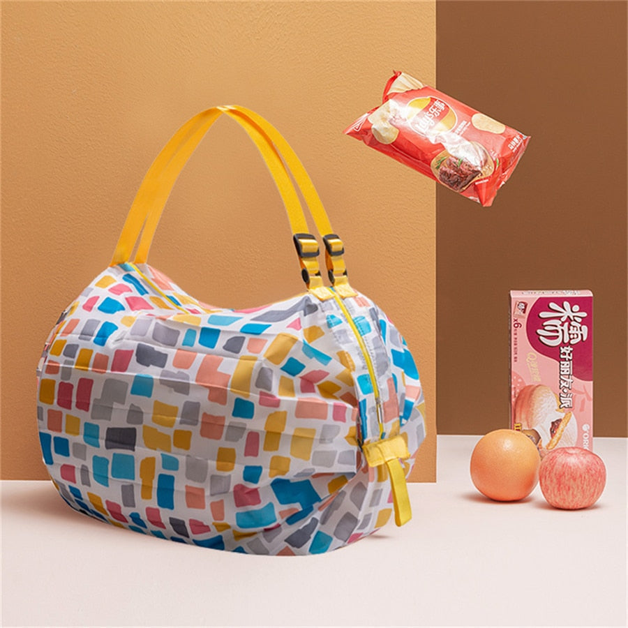 Foldable Shopping Tote - Large Capacity Reusable Bag