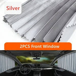 Car Window Shades - Magnetic Sliding Sun Shade Set