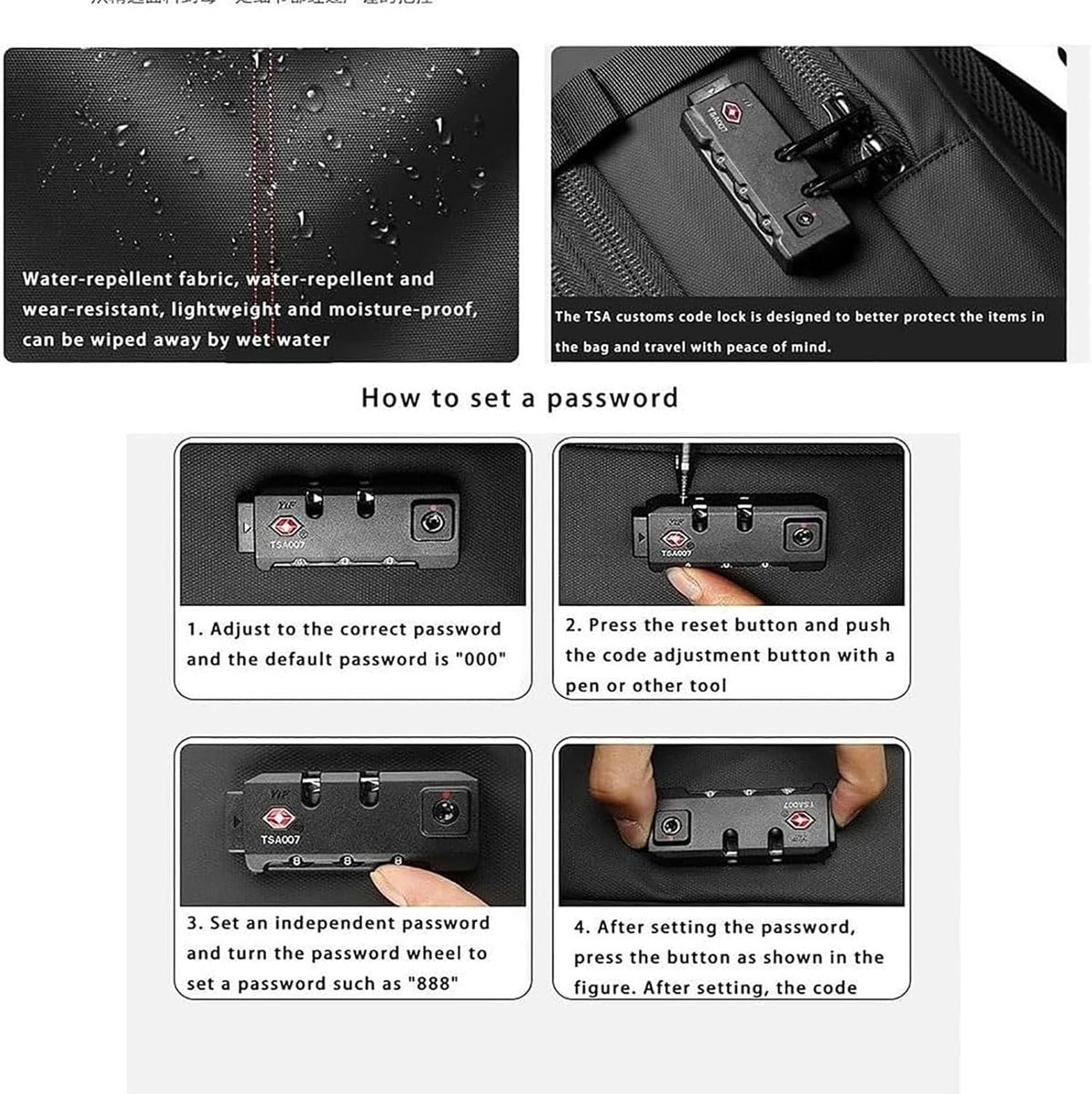 Expandable Compression Travel Backpack - Anti-Theft Design