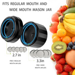 Electric Mason Jar Vacuum Sealer Kit - Fast, Airtight Food Storage